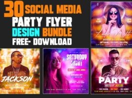 30+ Club Party Flyer Design PSD templates Bundle Free Download