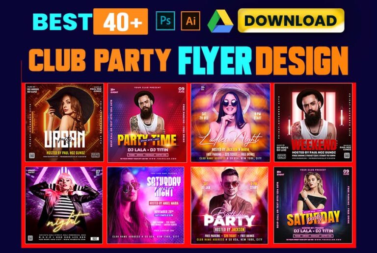 Event Club party Flyer Social media Post Banner PSD Templates Free Download