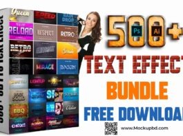 500+ Photoshop PSD Text Effects Free Download