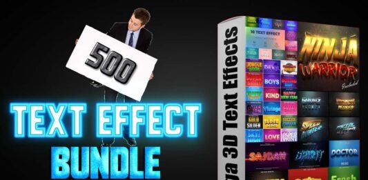 500+ Editable Photoshop PSD Text Effects mega Bundle Free Download Part 1