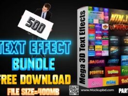 500+ Photoshop PSD Text Effects Mega bundle Free Download Part 3