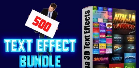 500+ Photoshop PSD Text Effects mega Bundle Part 5