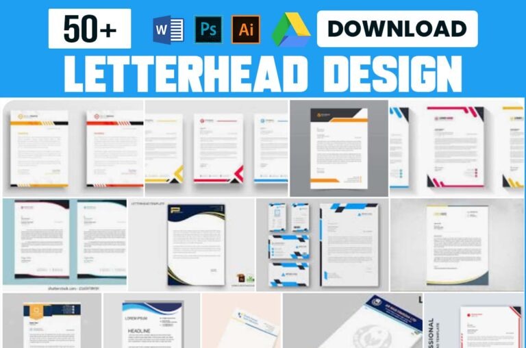 50+ Letterhead design Free Download