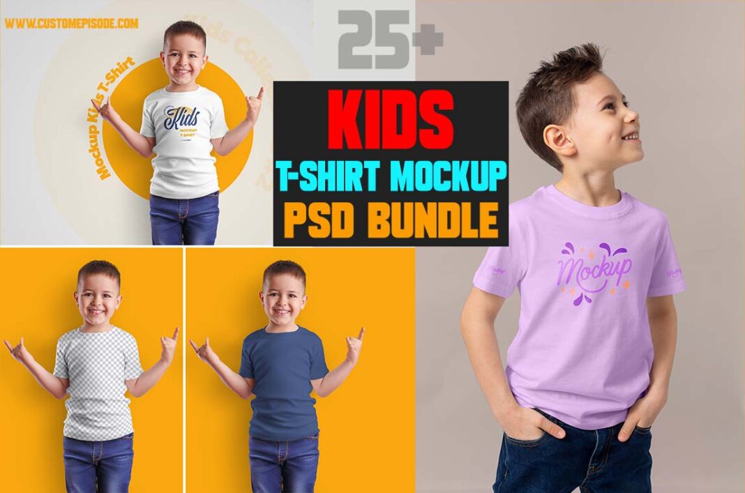 Kids T Shirt Mockup Free Download