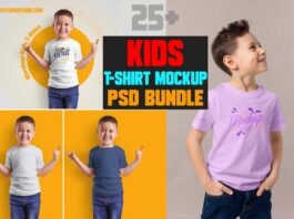 Kids T Shirt Mockup Free Download