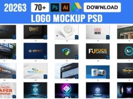 70+ Unique Logo Mockup PSD Template Free Download