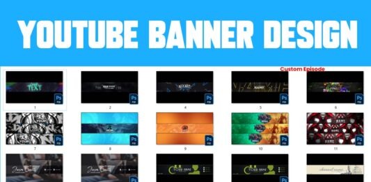 Youtube Banner Design PSD Templates Bundle Free Download