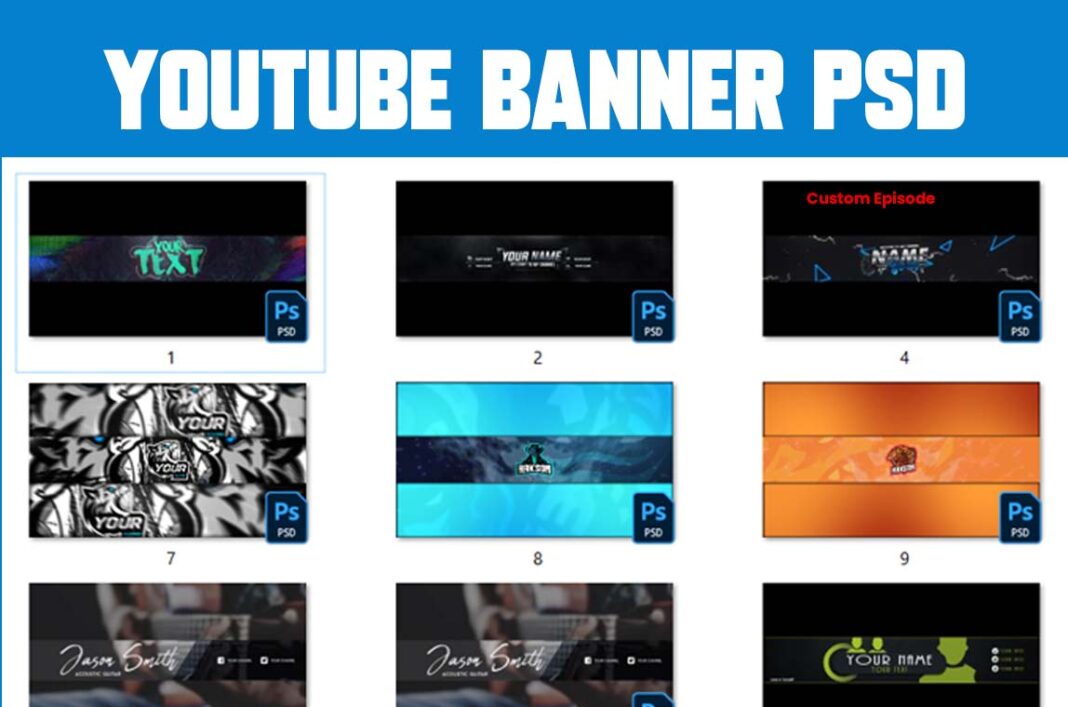 6+ Stunning YouTube Banner Templates Free Download