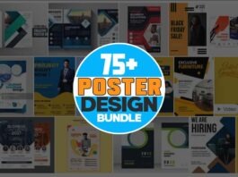75+ Poster Design Bundle Free Download,