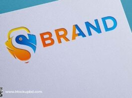Brand logo mockup free download