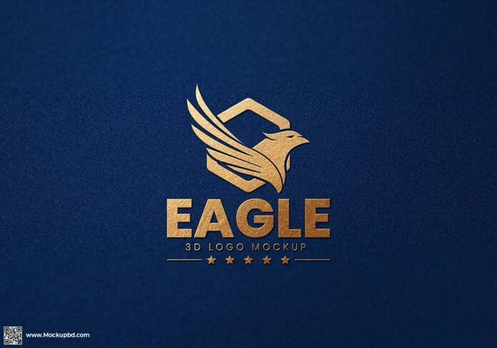 Realistic Luxury logo mockup Realistic Luxury logo mockup