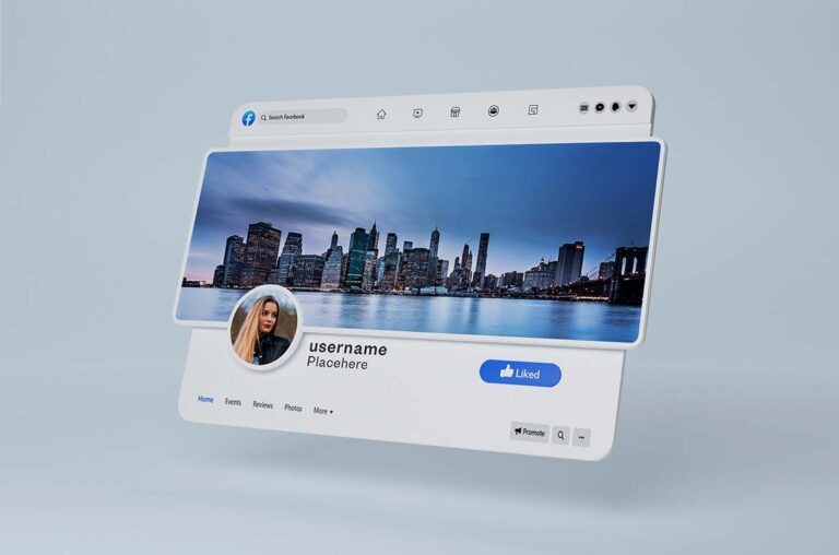 Facebook Cover Mockup PSD Templates Free  Download