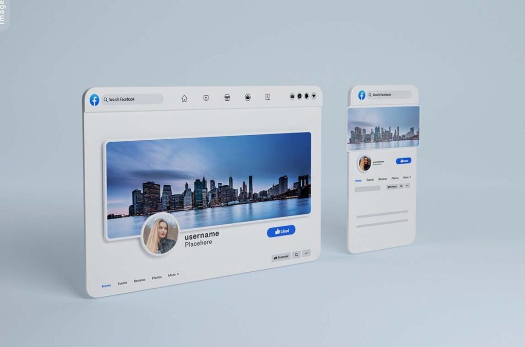 Facebook cover page mockups