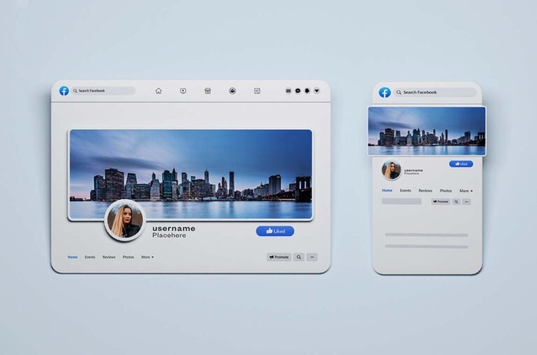 Best Free Facebook Cover Mockup PSD Templates