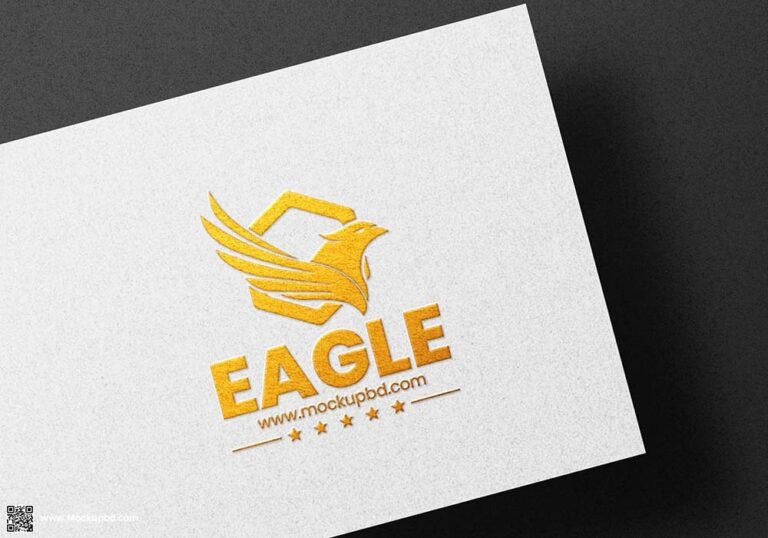 Paper Logo Mockup Free Download
