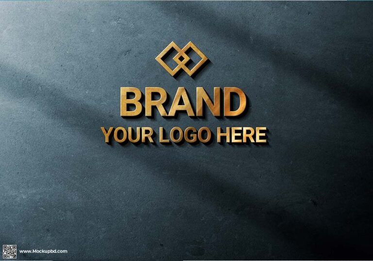 Editable PSD Logo Mockup Free Download