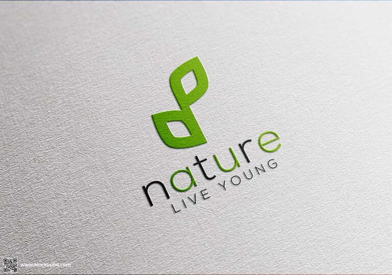 Natural Logo Mockup Free Download