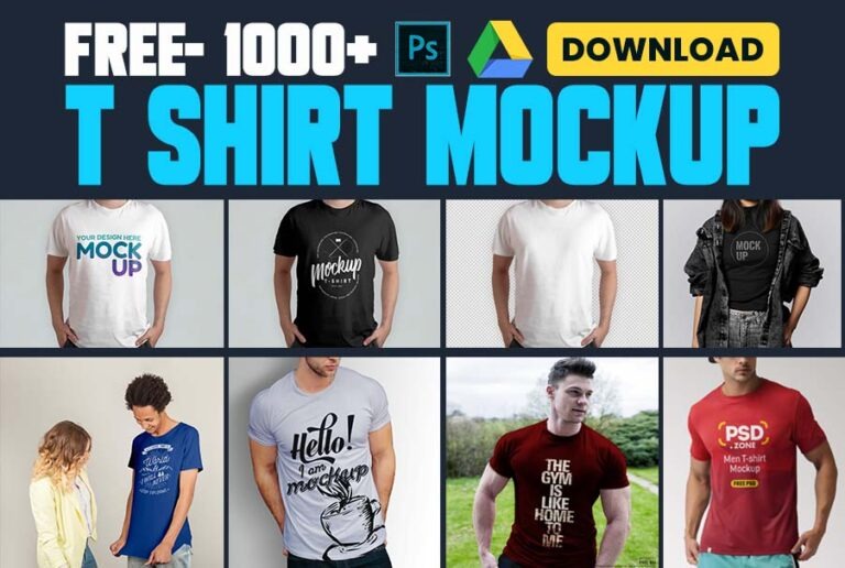 1000+ Best T-Shirt Mockup PSD Free Download