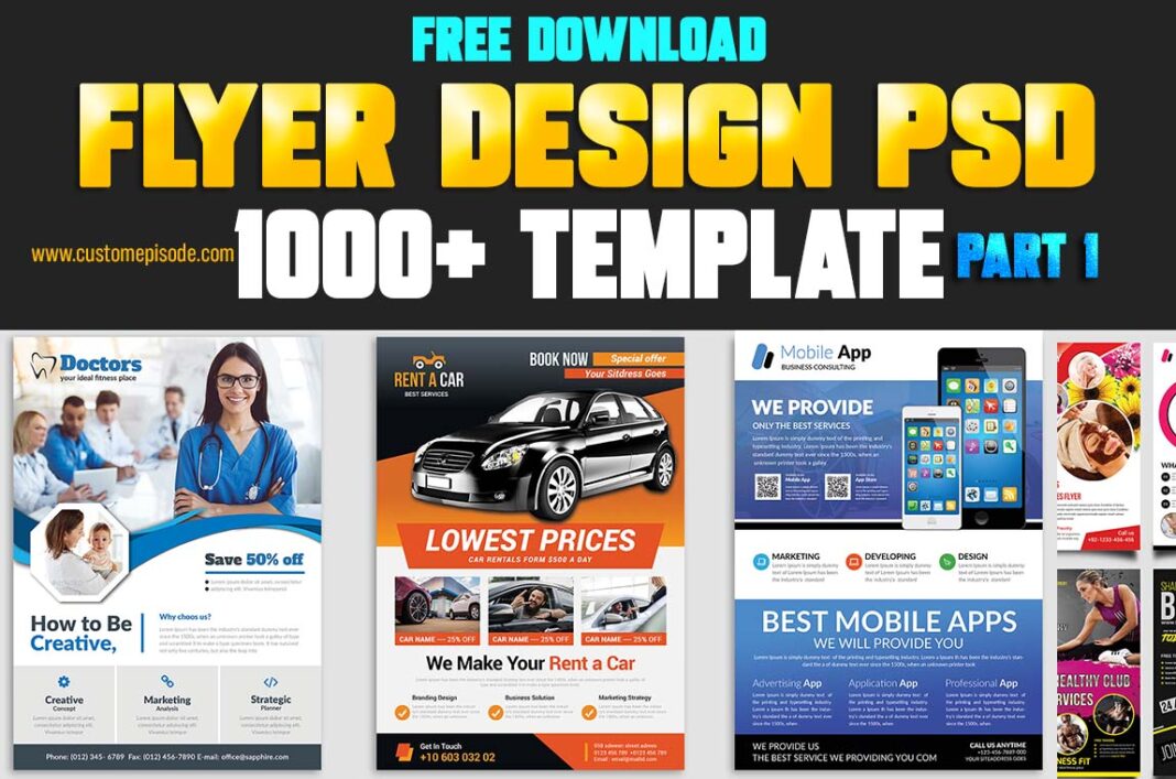 1000+ Best Flyer Design PSD Templates Free Download