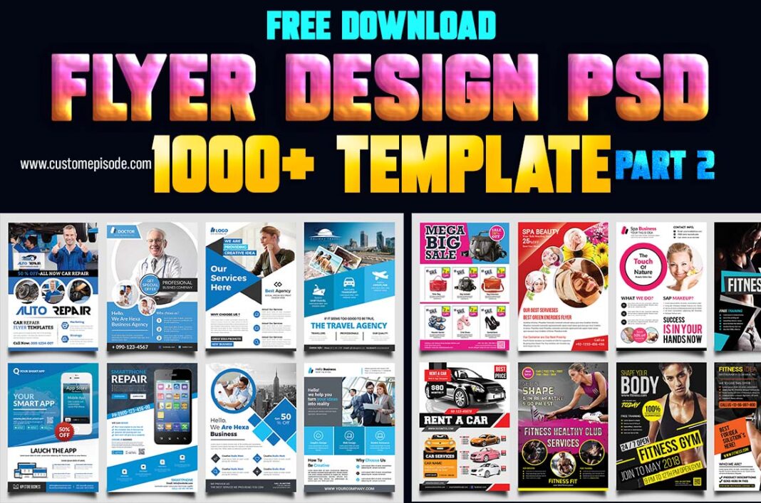 1000+ Professional Flyer Design Photoshop PSD Templates Free Download Part 2