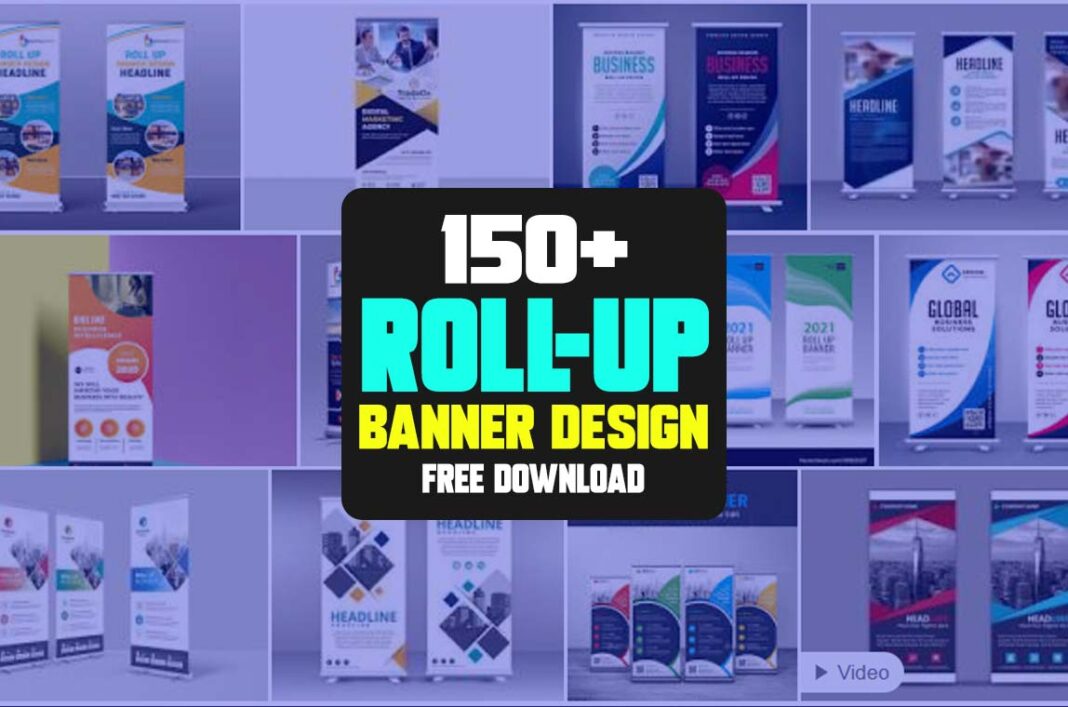 150+ Best Roll UP Banner Design Template PSD Free Download