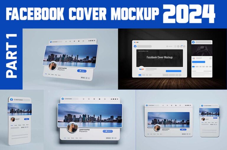 10+ Best Facebook Cover Mockup PSD Templates Free Download 2024