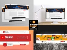 15+ Best YouTube Banner Mockup PSD Free Download