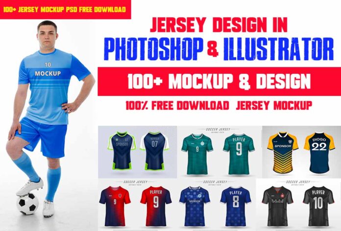 100+ Jersey Mockup PSD Free Download