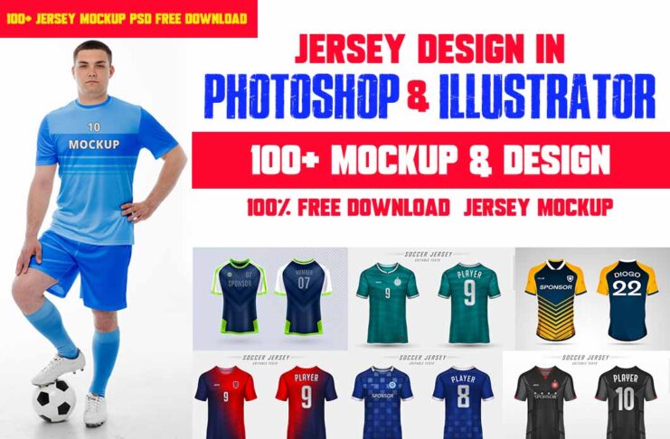 100+ Jersey Mockup PSD Free Download