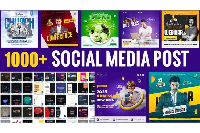1000+ Social Media Post Design PSD Templates Free Download