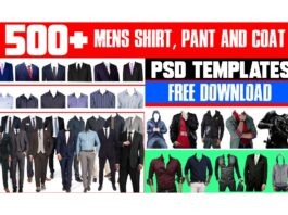 Download 500+ Premium Men's Dress Pants and Coat PSD Templates for Free!