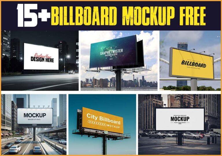 15+ Billboard mockup free Photoshop PSD Templates Elevate Your Advertising Game