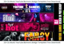 25+ DJ Music YouTube Banners design Template Free Download 25+ DJ Music YouTube Banners design Template Free Download