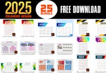25+ Best Calendar Design 2025 Templates Free Download 25+ Best Calendar DesignTemplates Free Download 2025