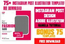 75+ instagram post illustrator template Free Download instagram post illustrator template