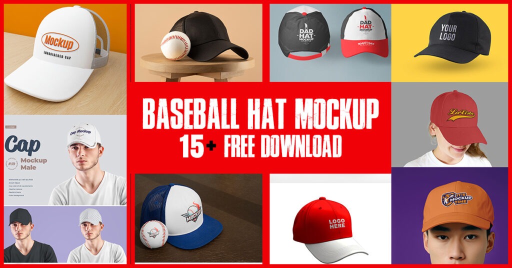 15+ Best Baseball Hat Mockup Free Download | PSD, Men’s Cap