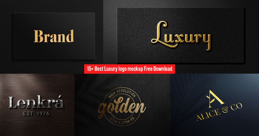 Best Luxury logo mockup Free Download