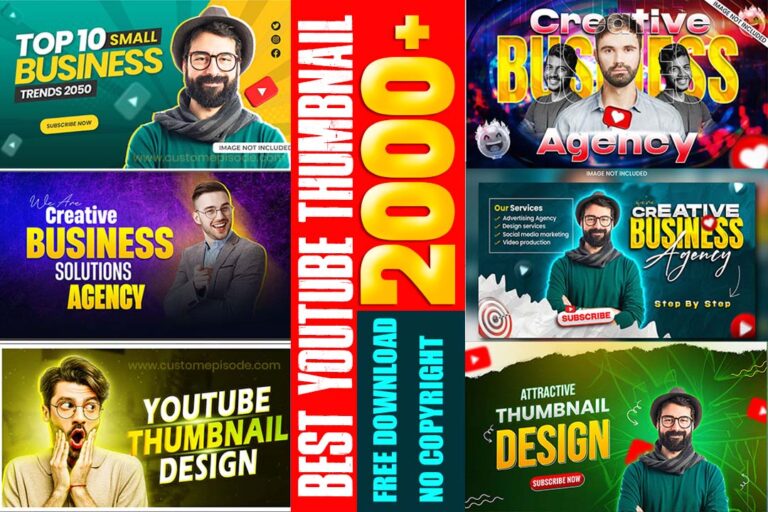 2000+ Best YouTube Thumbnail Designs Free Download no copyright