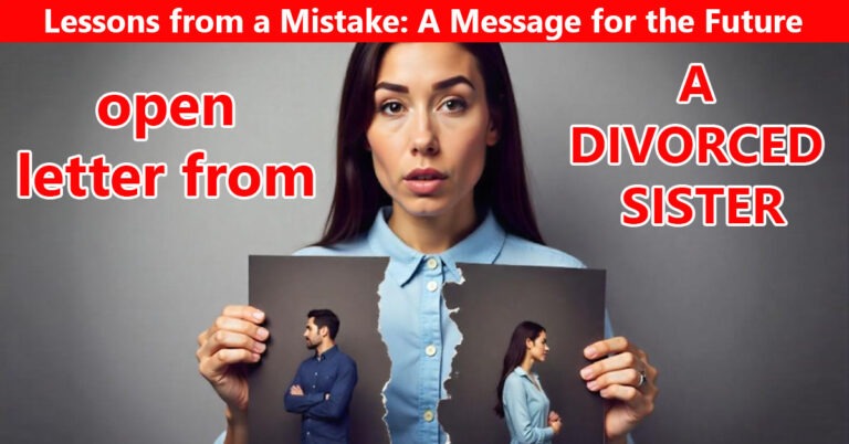 Open Letter from A Divorced Sister English Story