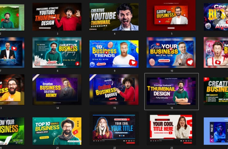 10+ Best Glowing Thumbnail PSD Free Downloads (No Copyright)