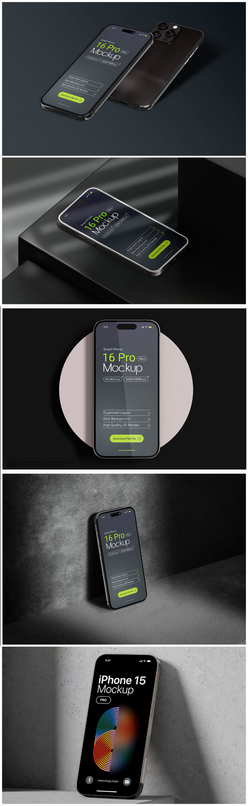 10+ Best iPhone 16 Pro Mockup Free Downloads (PSD & High-Quality Templates)