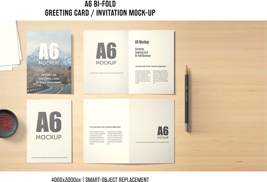 Bifold Brochure Mockup PSD Free Download