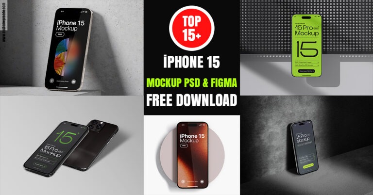 15+ iPhone 15 Pro Mockup Free Download (PSD & Figma Included)