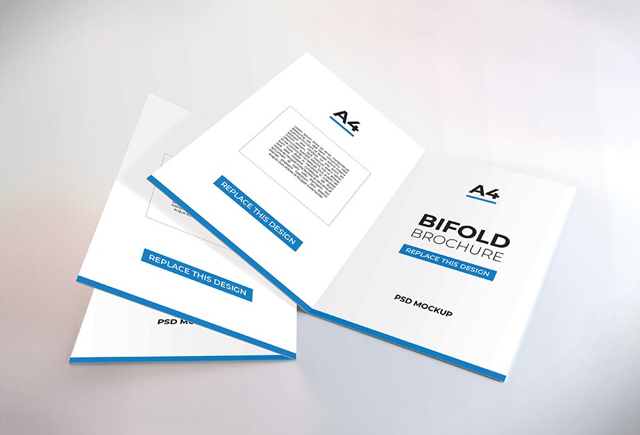 Bifold Brochure Mockup PSD Free Download