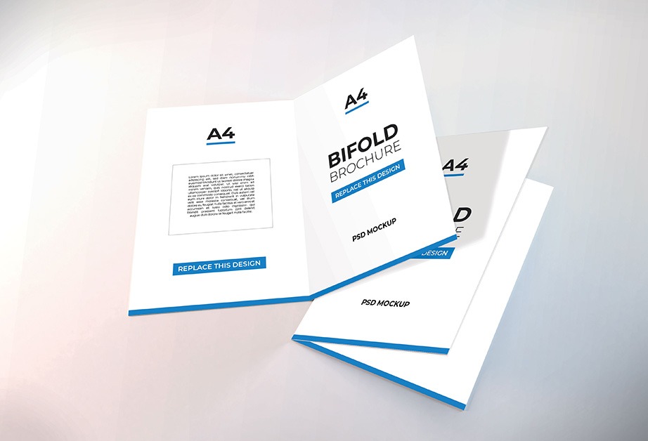 Bifold Brochure Mockup PSD Free Download