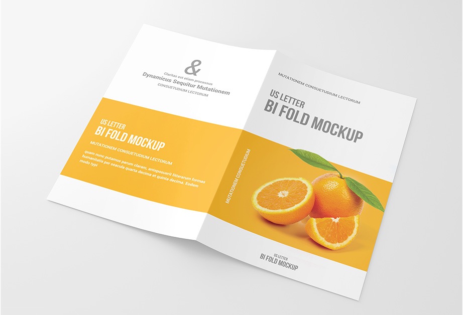 Bifold Brochure Mockup PSD Free Download