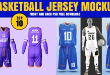 10+ Basketball jersey Mockup Front and Back PSD Free Download Basketball jersey mockup Front and Back PSD free