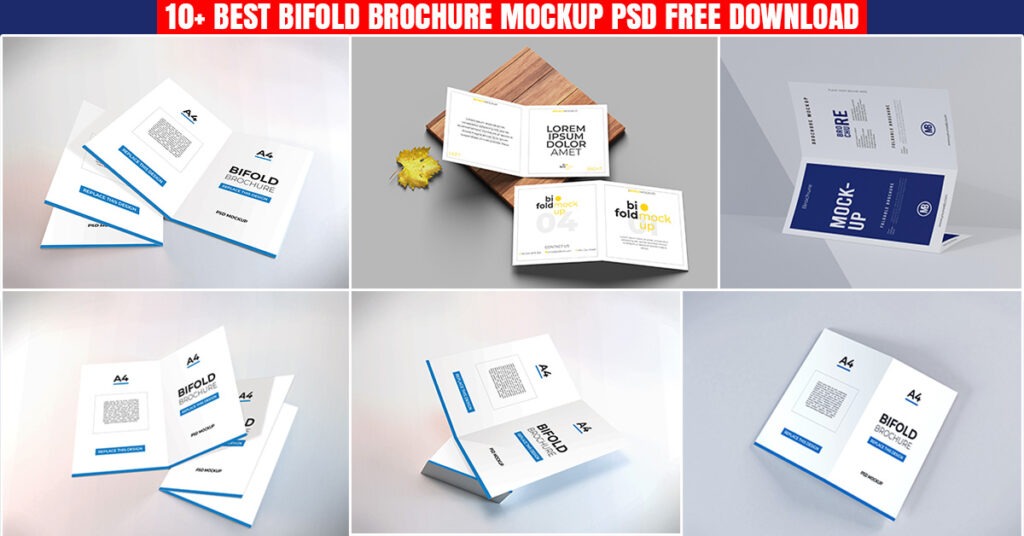 Bifold Brochure Mockup PSD Free Download