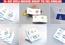 Top 10 Bifold Brochure Mockup PSD For Free Download Bifold Brochure Mockup PSD Free Download