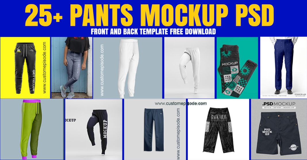Pants Mockup PSD Free Download